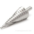 HSS Spiral Flute Step Drill Bit